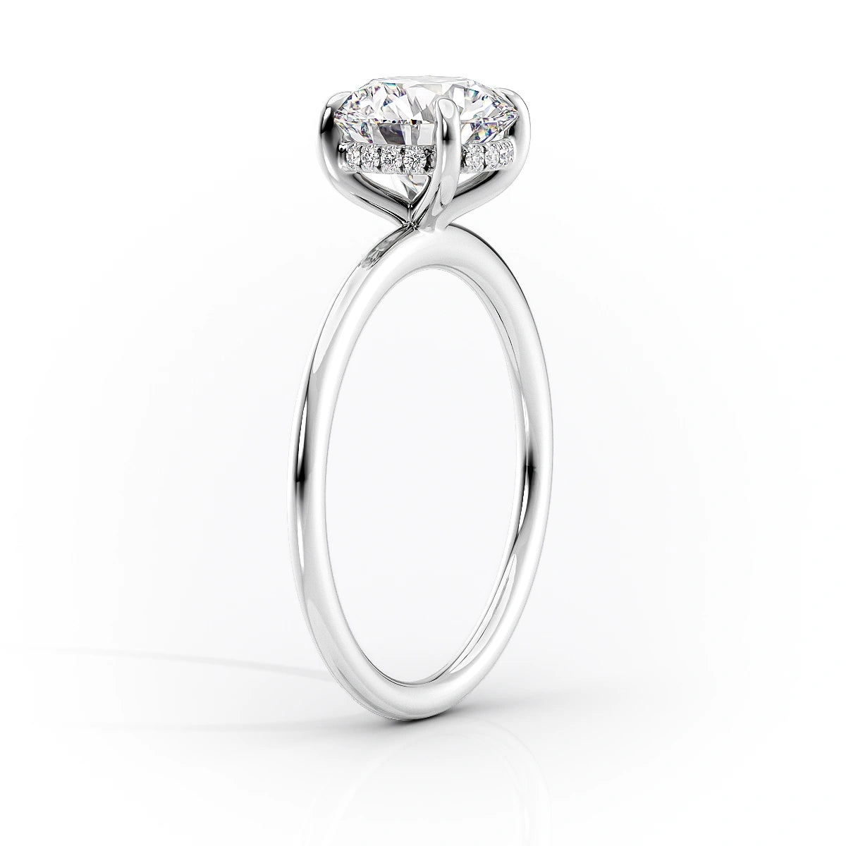 3.0 CT Marquise Moissanite Hidden Halo Engagement Ring - farrellouise