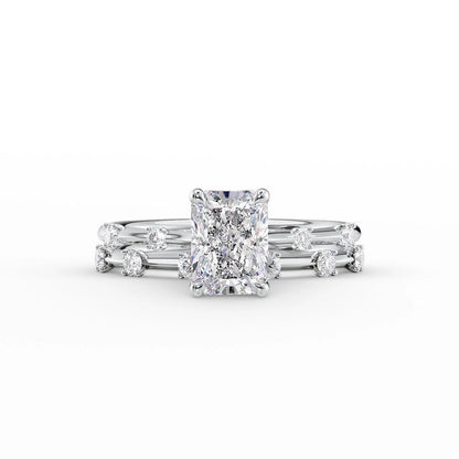 3.50 CT Radiant Moissanite Dainty Engagement Ring - farrellouise