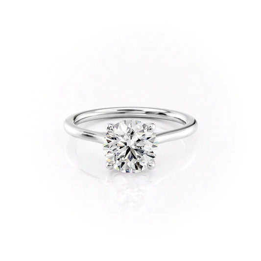 2.50 CT Round Moissanite Solitaire Engagement Ring - farrellouise