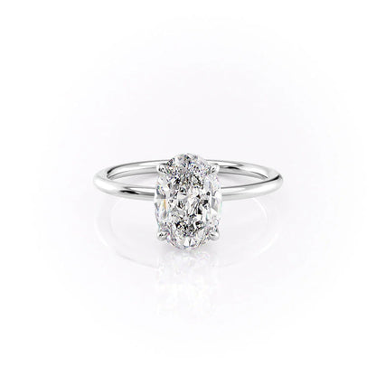 2.0 CT Oval Moissanite Solitaire Engagement Ring - farrellouise