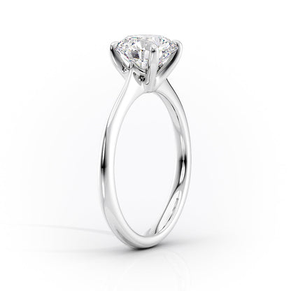 2.50 CT Round Moissanite Solitaire Engagement Ring - farrellouise