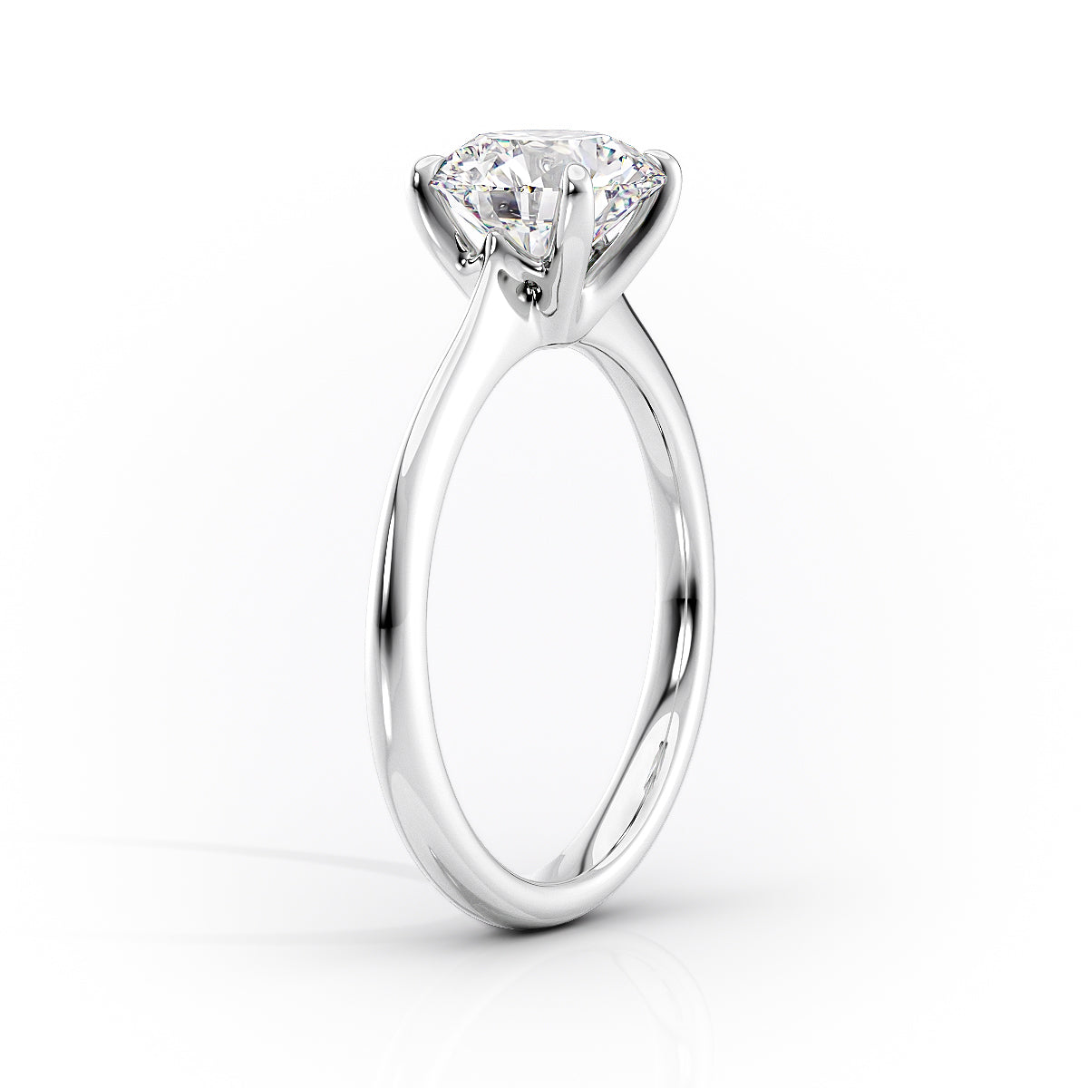 1.50 CT Oval Moissanite Solitaire Engagement Ring - farrellouise