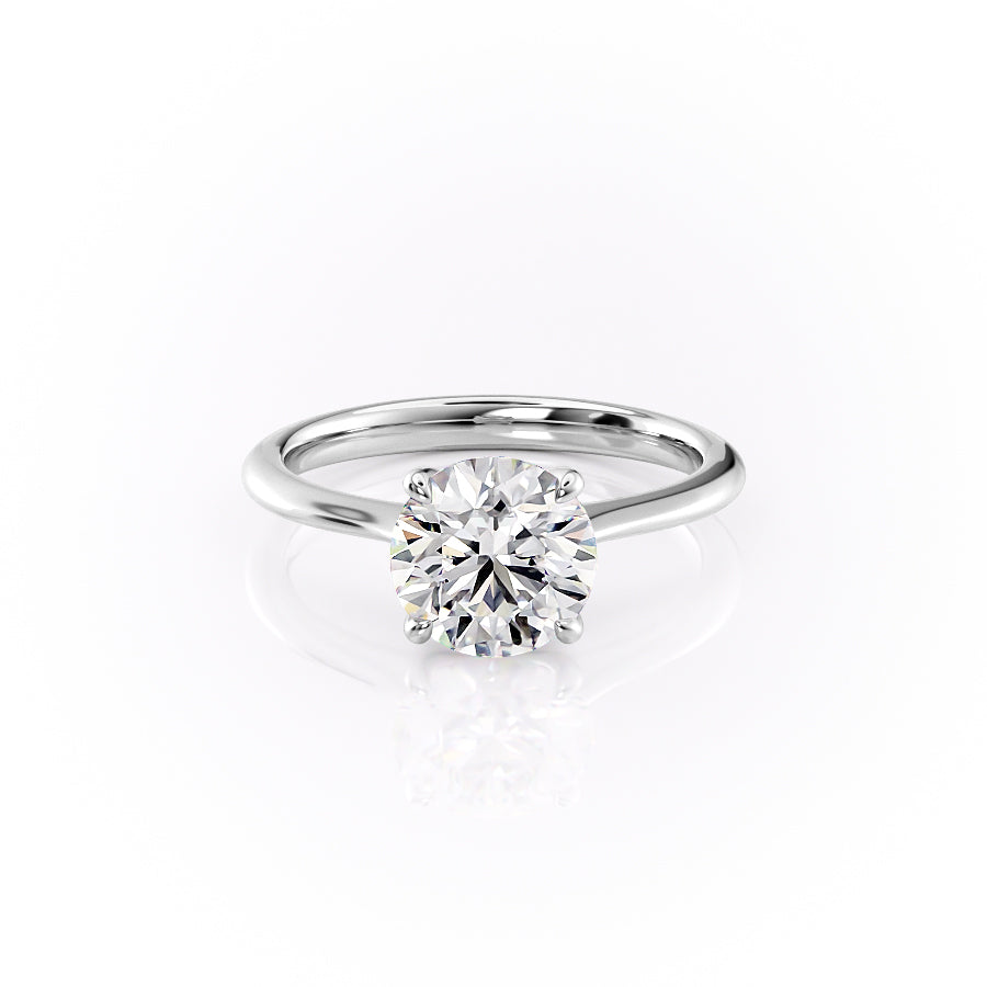 2.50 CT Round Moissanite Solitaire Engagement Ring - farrellouise