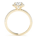 2 CT Round Shaped Moissanite Engagement Ring In Pave Design