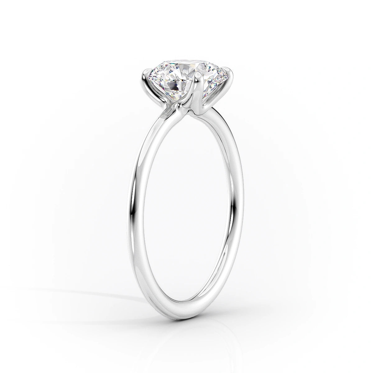 2.0 CT Oval Moissanite Solitaire Engagement Ring - farrellouise