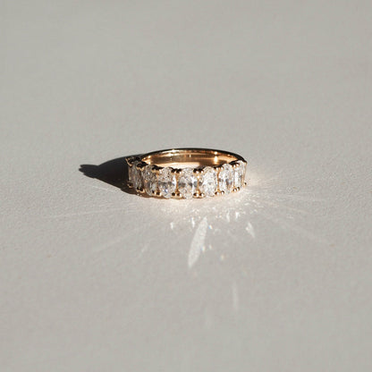 Eternity Wedding Band Featuring 1.60 TCW Oval Moissanite