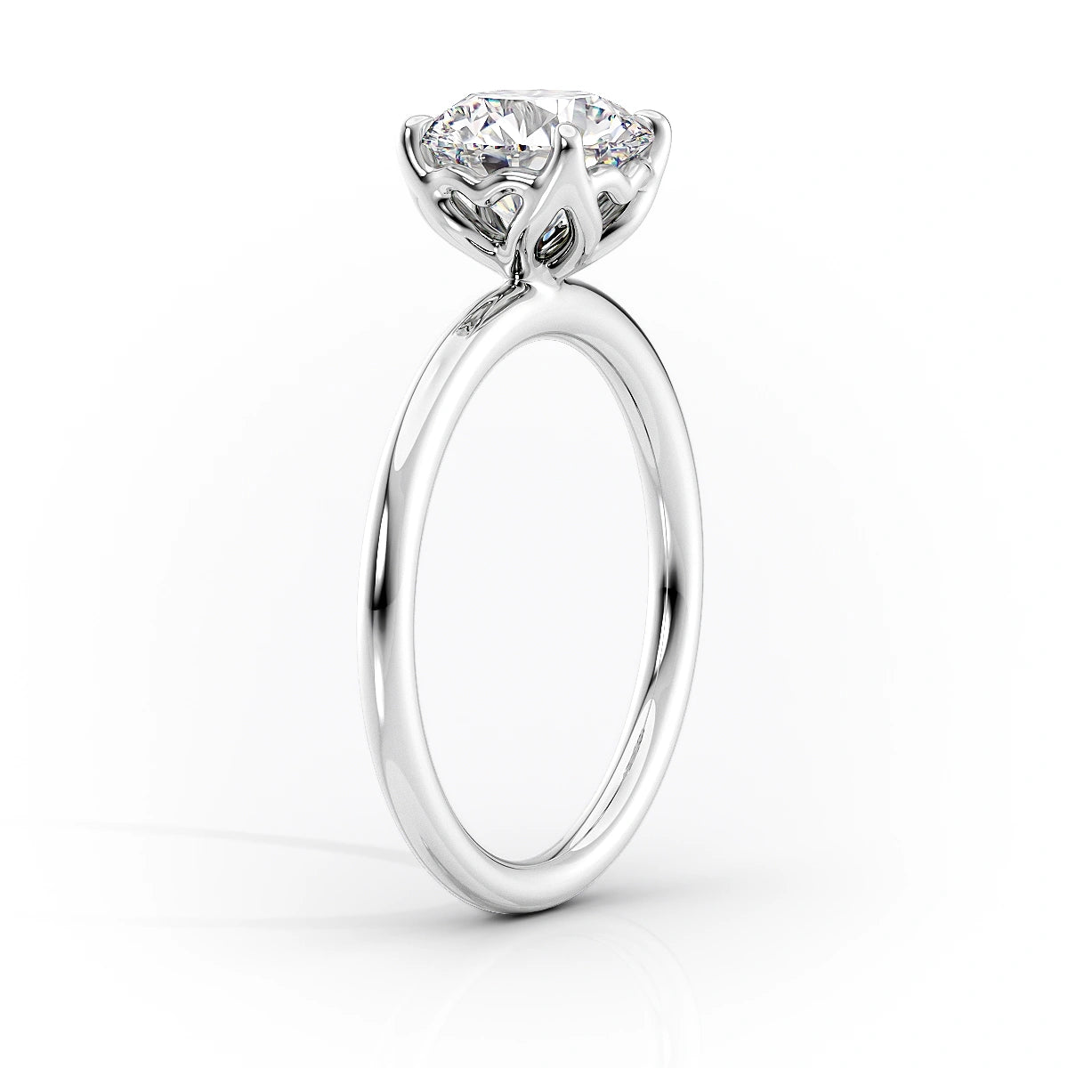 2.50 CT Pear Moissanite Solitaire Engagement Ring - farrellouise