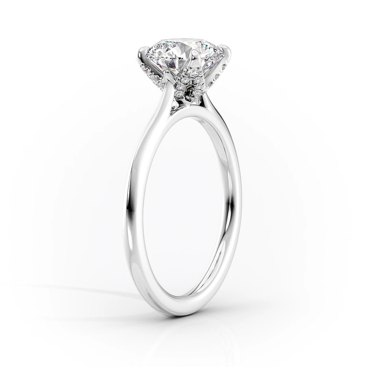 1.5 CT Oval Moissanite Solitaire Engagement Ring - farrellouise