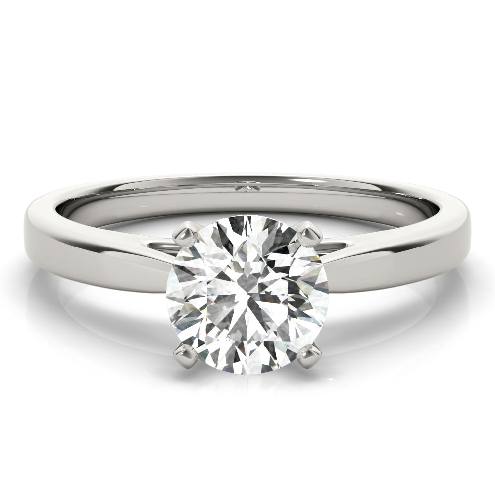 1.50 CT Round Shaped Moissanite Engagement Ring