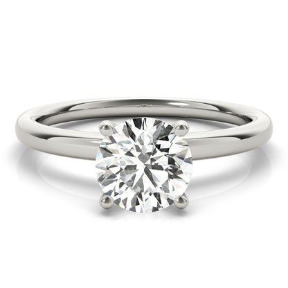 1.20 CT Round Shaped Moissanite Engagement Ring In Multi Stone Design