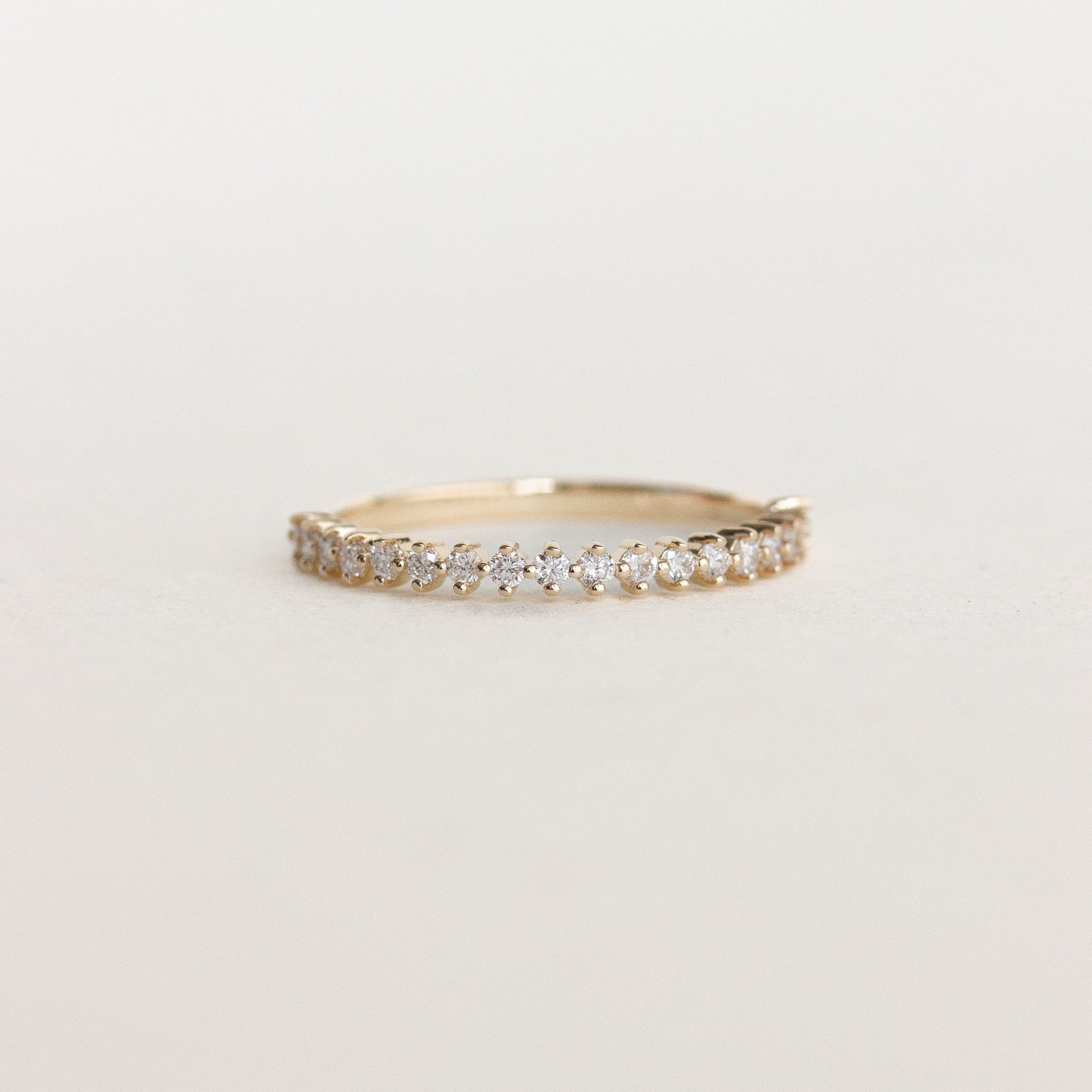 0.20 TCW Round Moissanite Full Eternity Wedding Band - farrellouise