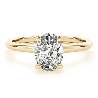 1.20 CT Oval Shaped Moissanite Engagement Ring In Solitaire Design