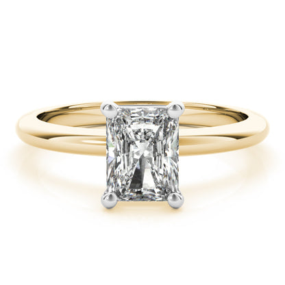 2 CT Radiant Shaped Moissanite Engagement Ring In Solitaire Design