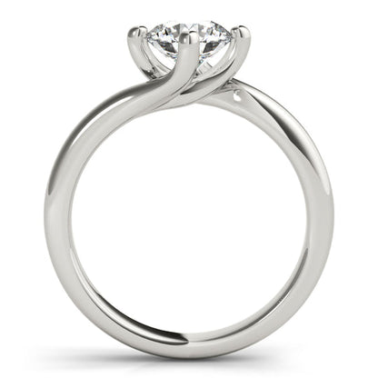 1.0 CT Round Shaped Moissanite Engagement Ring In Solitaire