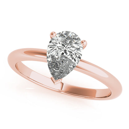 2.5 CT Pear Shaped Moissanite Engagement Ring In Solitaire Design