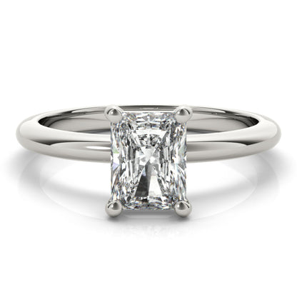 2 CT Radiant Shaped Moissanite Engagement Ring In Solitaire Design