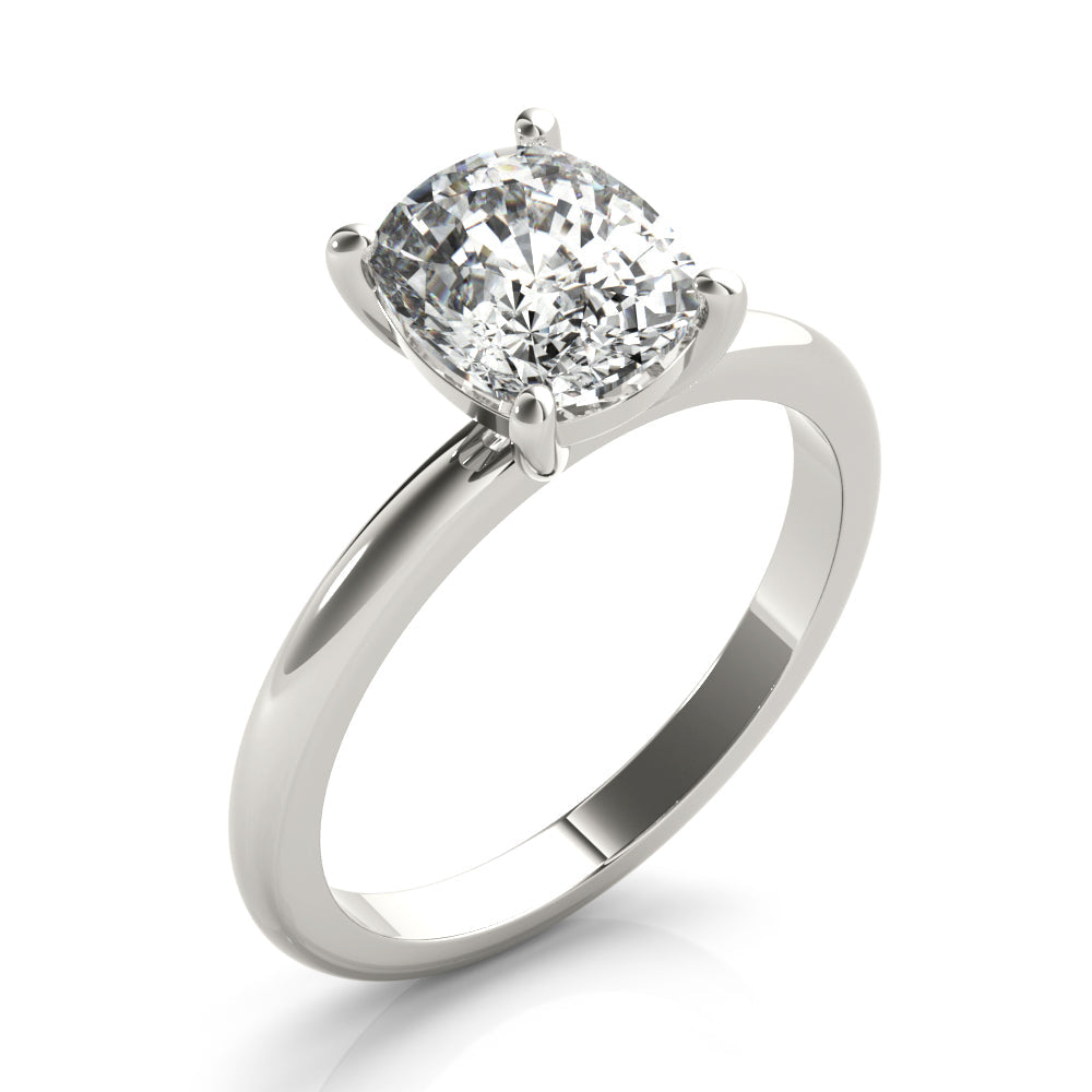 2.50 CT Elongated Cushion Shaped Moissanite Ring In Solitaire Design