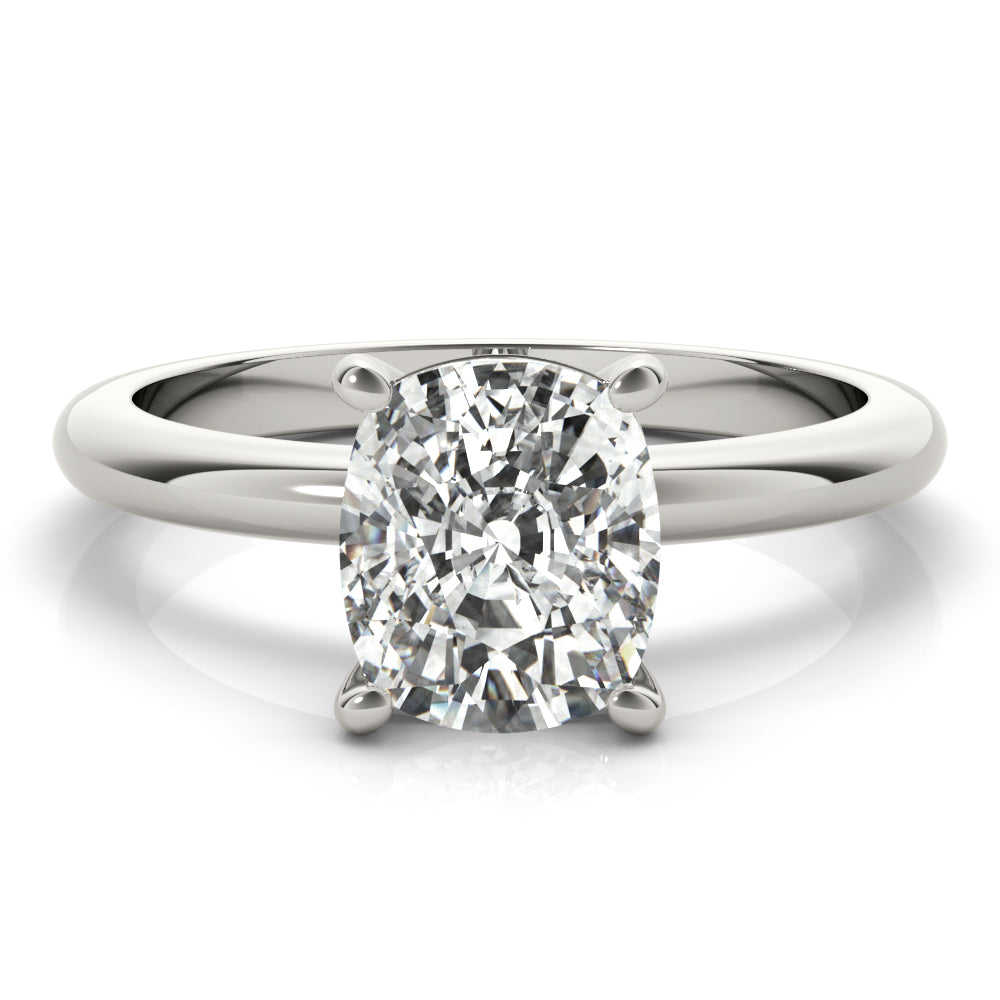 2.50 CT Elongated Cushion Shaped Moissanite Ring In Solitaire Design