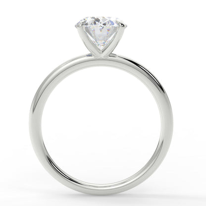 1.91 CT Oval Moissanite Solitaire Engagement Ring - farrellouise