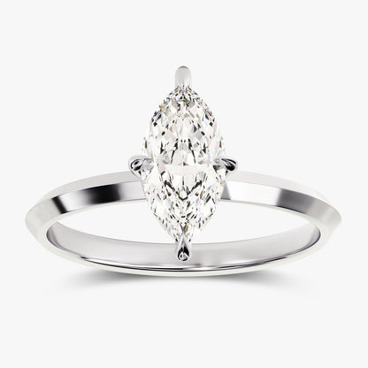 1.50 CT Marquise Moissanite Solitaire Engagement Ring - farrellouise