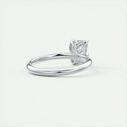 1.91 CT Emerald Cut Solitaire Moissanite Engagement Ring 3