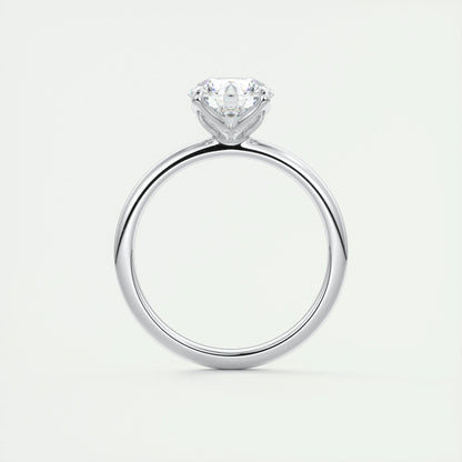 1.35 CT Round Cut Solitaire Moissanite Engagement Ring 7