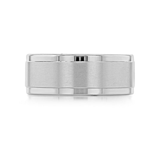 Brushed Finish Classic Wedding Band for Men 1