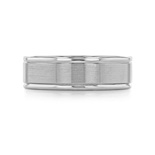 Men's Brushed Finish Classic Wedding Band 1