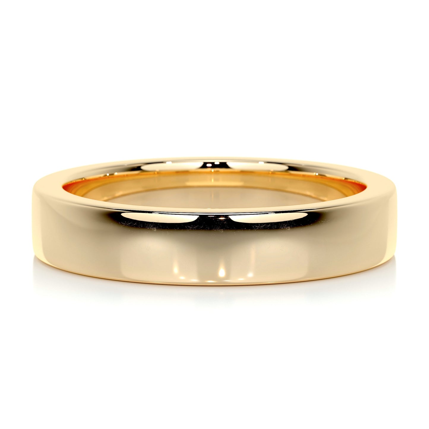 Polished Finish Yellow Gold Classic Men's Band 1