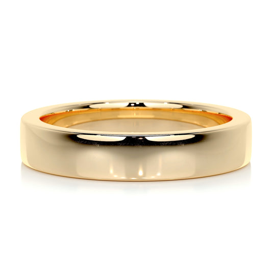 Polished Finish Yellow Gold Classic Men's Band 1